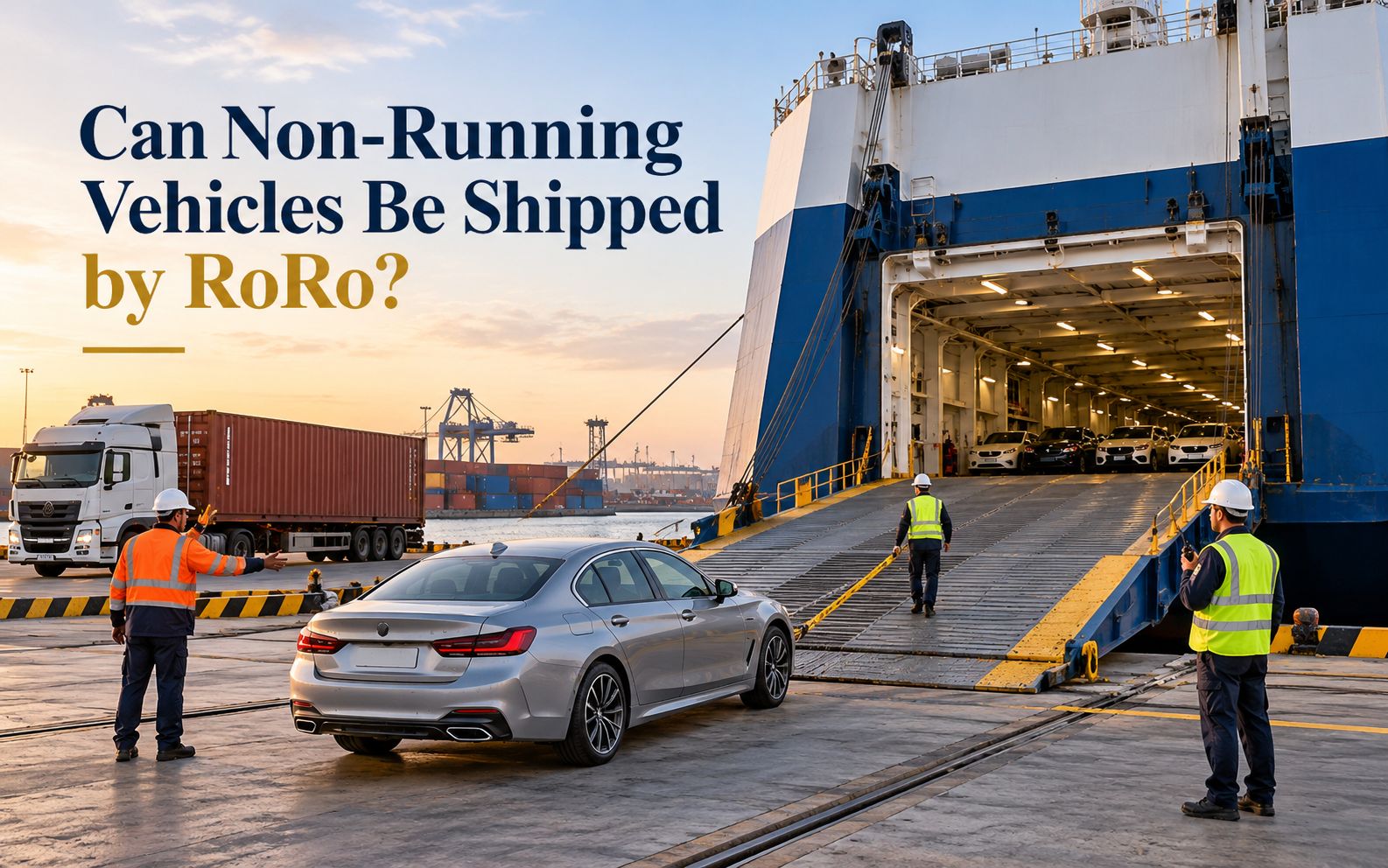 Can Non-Running Vehicles Be Shipped by RoRo? Can Non-Running Vehicles Be Shipped by RoRo?